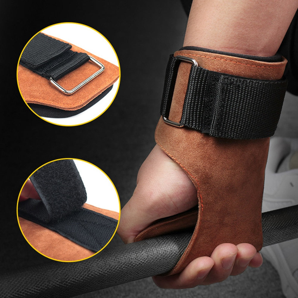 1 Pair Lifting Grip Gloves for Bodybuilding Weight Lifting Training Strength Fitness Sports Hand Protector Grips for Men Women