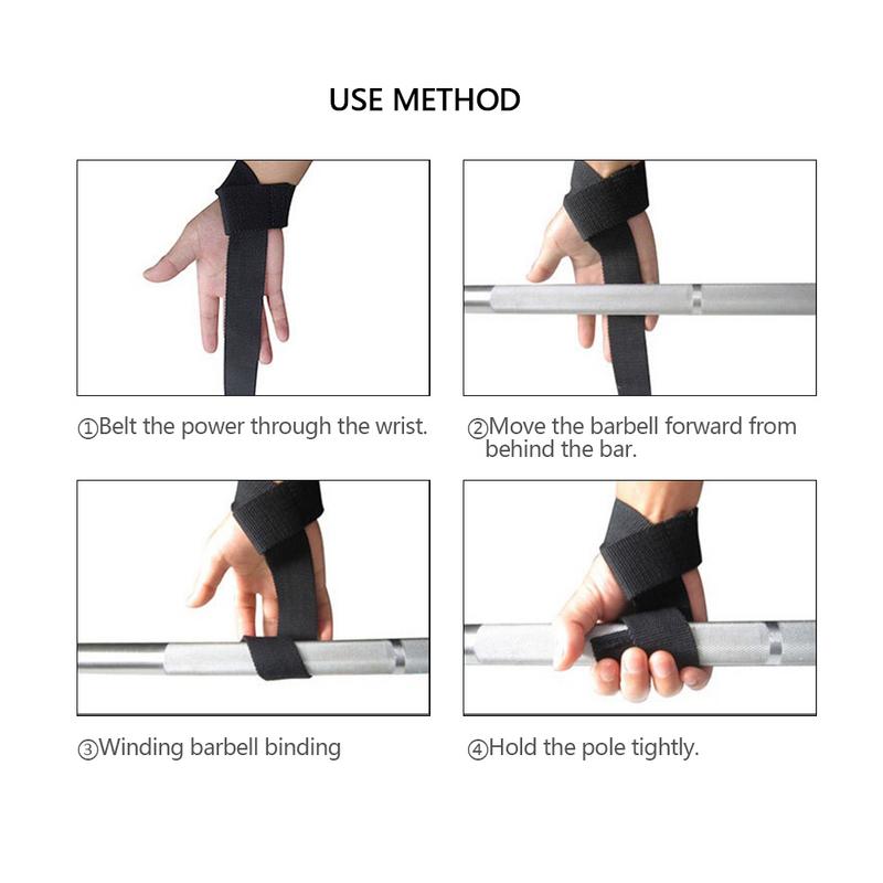 Fitness Hard Pull Lifting Straps Wristband Anti-slippery Grip Lifting Straps Sports And Wrist Equipment Training Lifting Straps