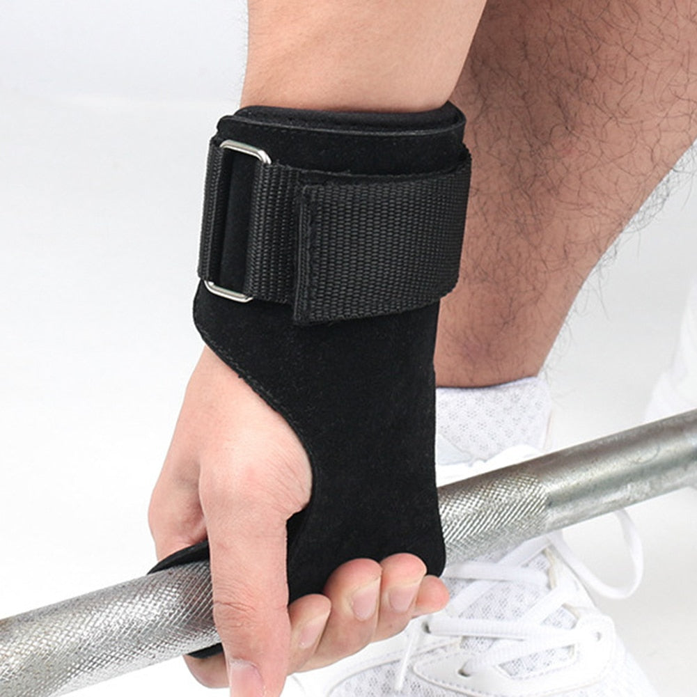 1 Pair Lifting Grip Gloves for Bodybuilding Weight Lifting Training Strength Fitness Sports Hand Protector Grips for Men Women