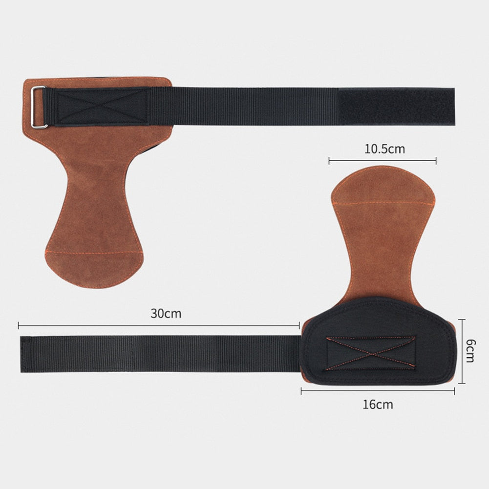 1 Pair Lifting Grip Gloves for Bodybuilding Weight Lifting Training Strength Fitness Sports Hand Protector Grips for Men Women